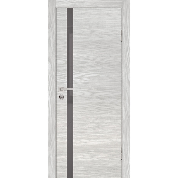 Межкомнатная дверь Graf P-8 серый лакобель Дуб скай бежевый (2000 х 900)