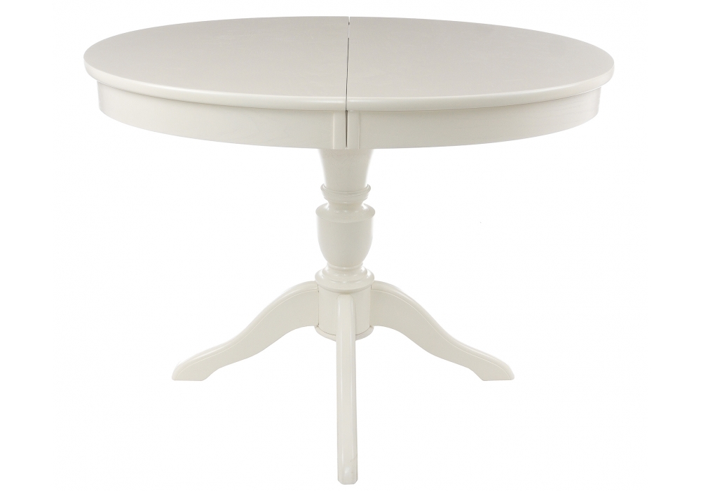 Стол деревянный Woodville Arno 106(141)х75х76 без патины / молочный 438337