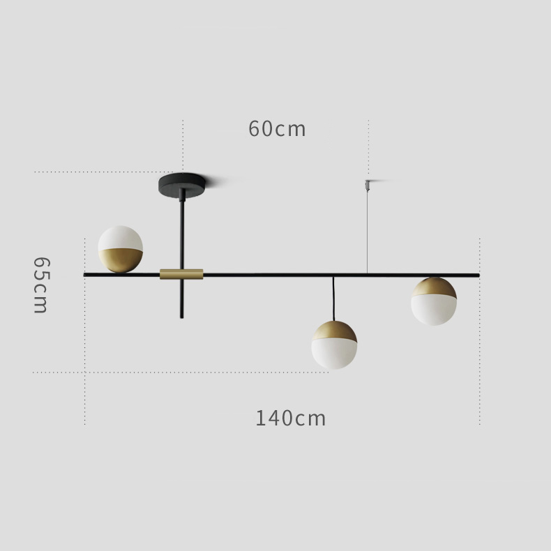Люстра на штанге TECHNUM L140 by ImperiumLoft