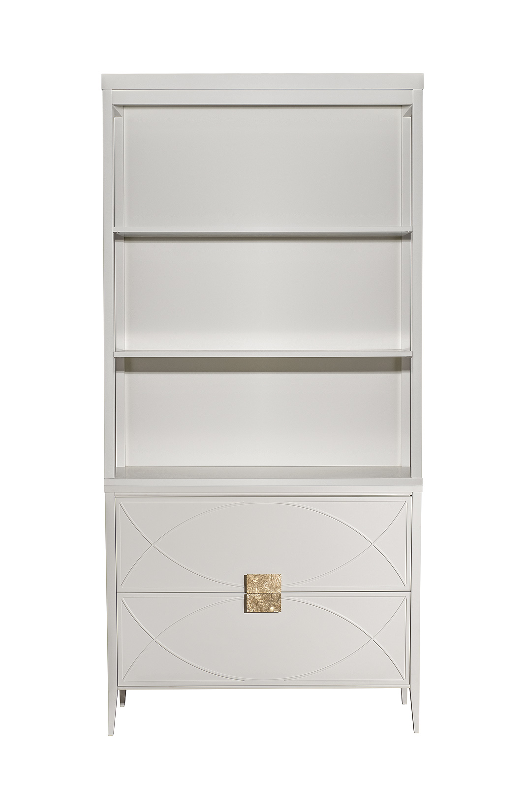 Шкаф-витрина открытый широкий с комодом с 2-мя ящиками Garda Decor 151SV-000023