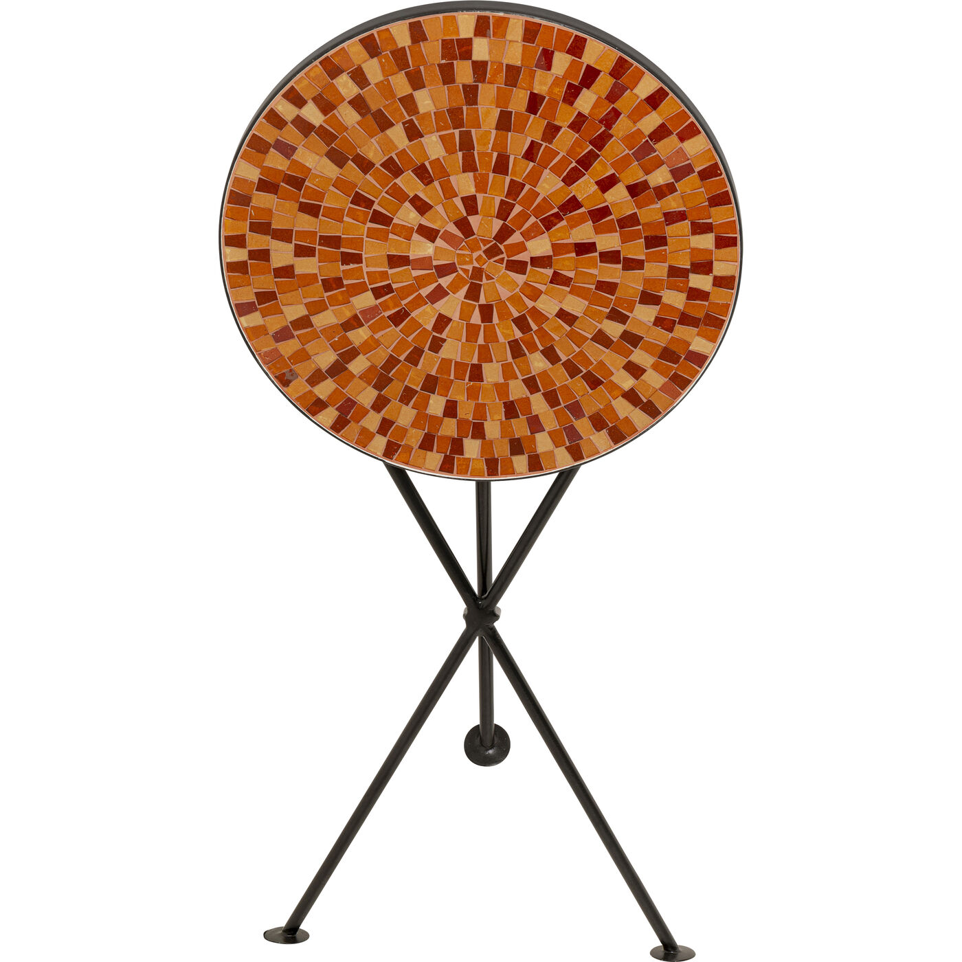 Приставной стол Clack Mosaic Orange Ø35cm KARE 70315