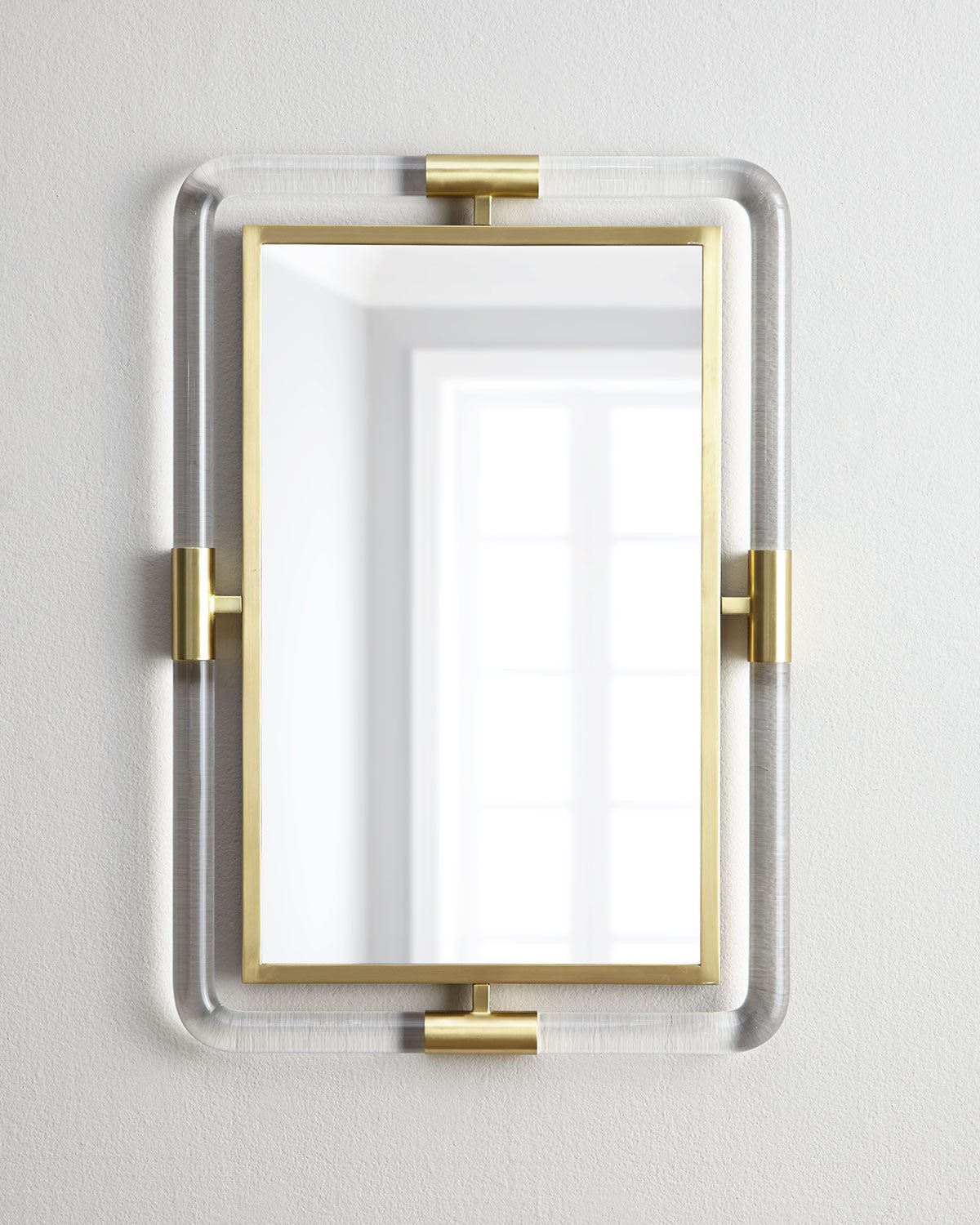 Зеркало настенное в серебрянной раме Гарольд Louvre Home