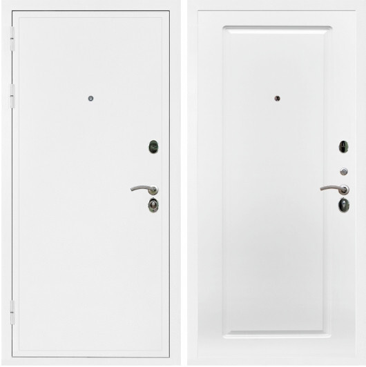 Дверь входная Graf Престиж Белая шагрень / МДФ 16 мм ФЛ-119 Ясень белый