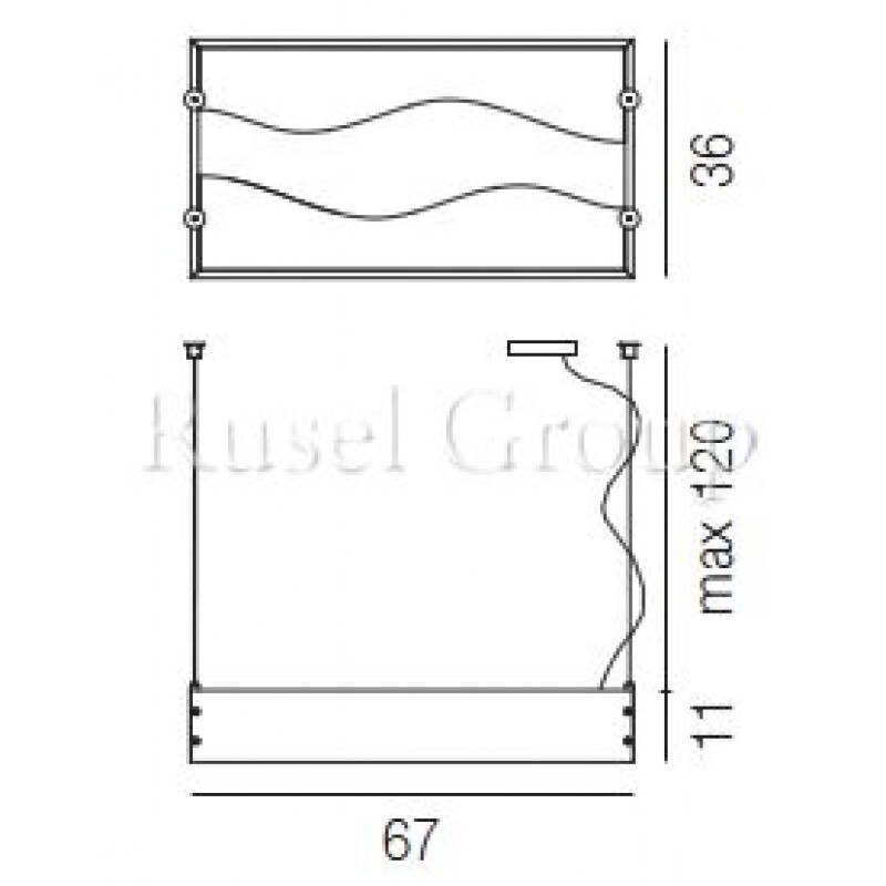 Подвесной светильник Vistosi TABLO SP 2A P