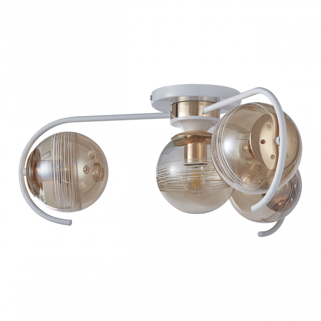 Люстра с плафонами 326208/3+1 WH+FG Arte Milano