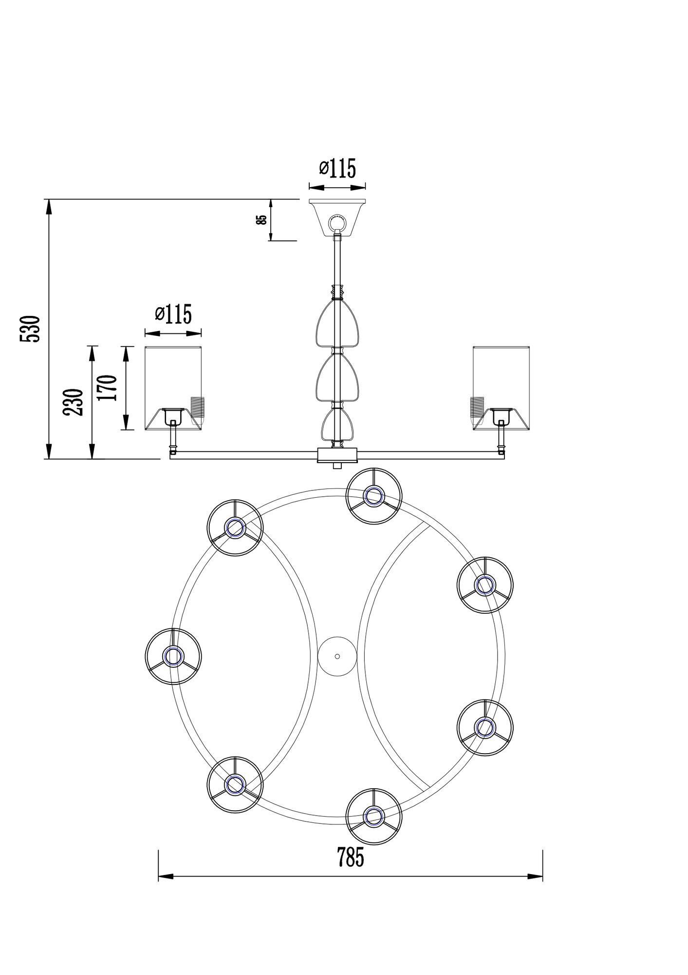 Люстра Maytoni H010PL-07N