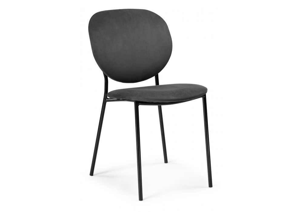 Стул Woodville Саранда графитовый / черный глянец 494363