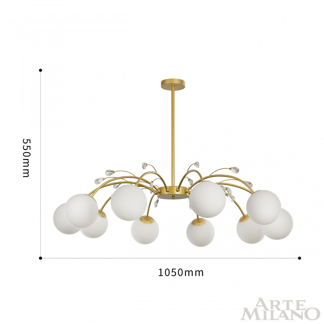 Люстра 273802/10 GD Arte Milano