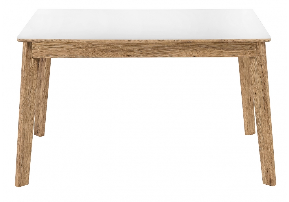 Стол стеклянный Woodville Арья дуб монтана / белый 462109