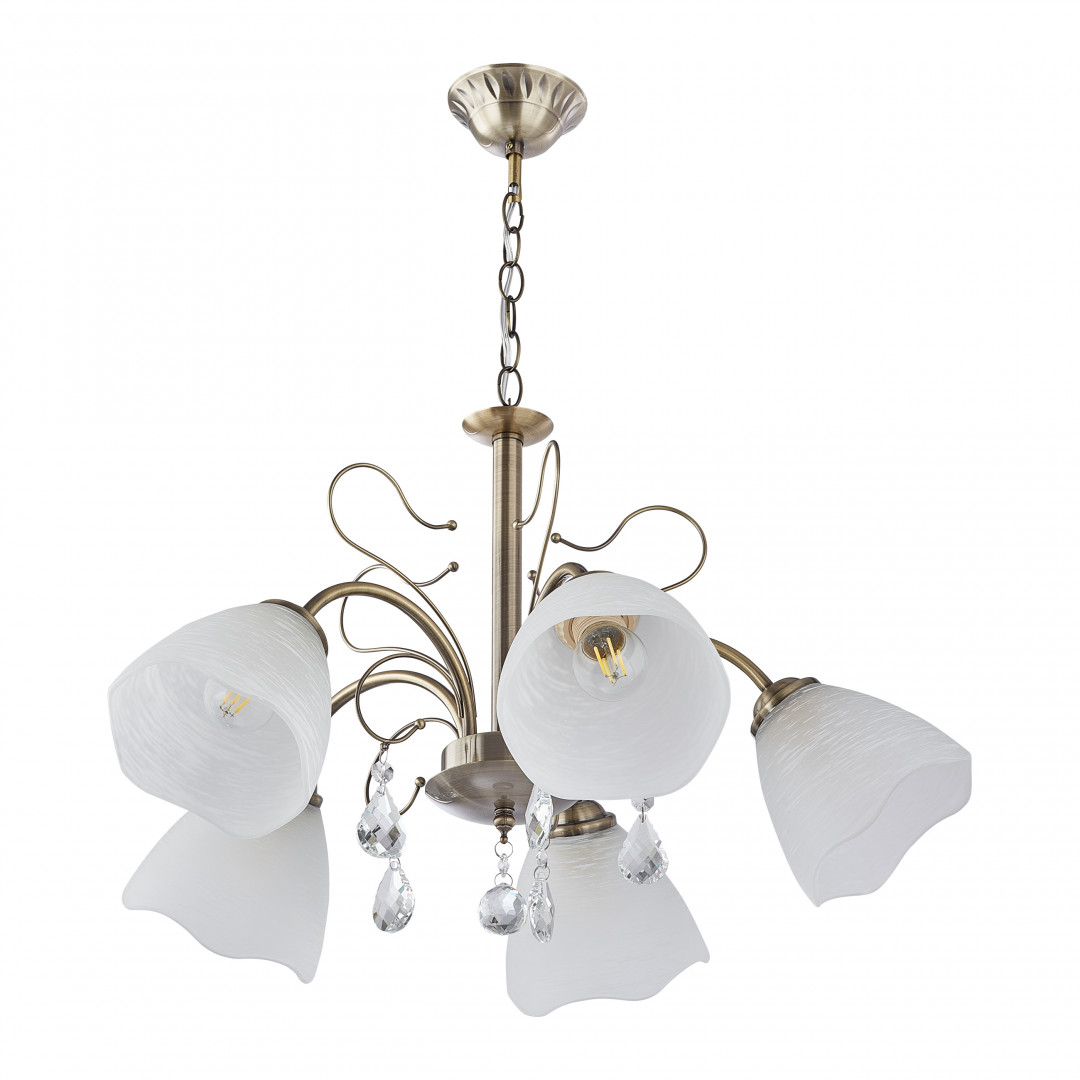 Люстра подвесная с плафонами 335656/5 AB Arte Milano