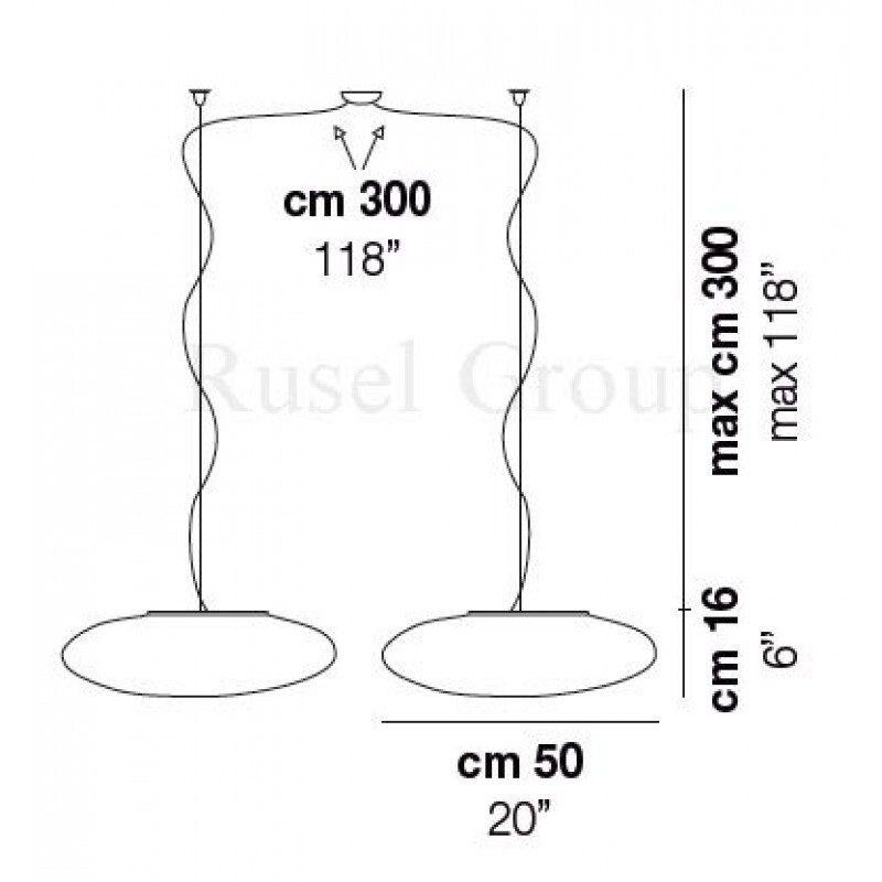 Подвесной светильник Vistosi NEOCHIC SP G D2