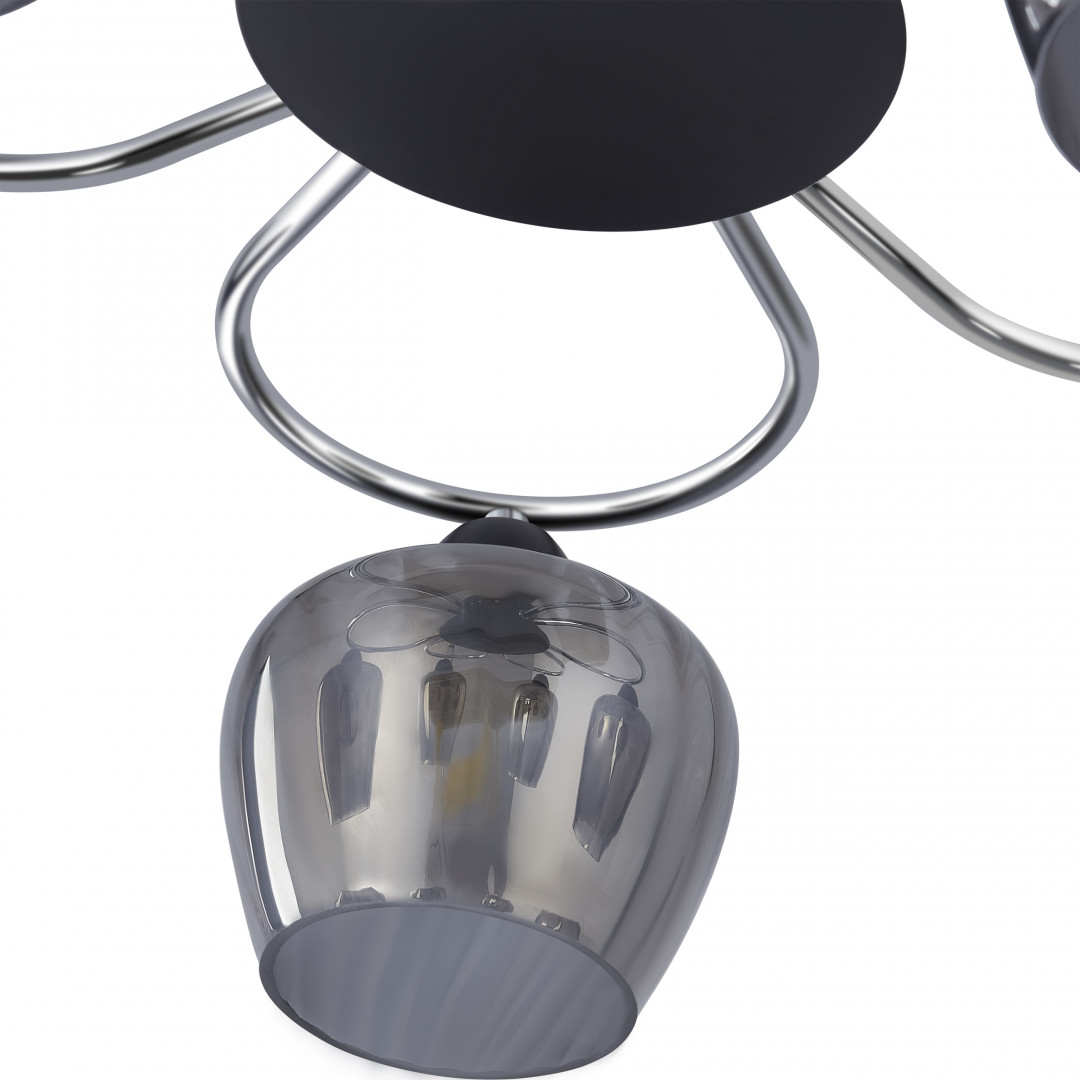 Люстра с плафонами 321508/5 CR+BK Arte Milano