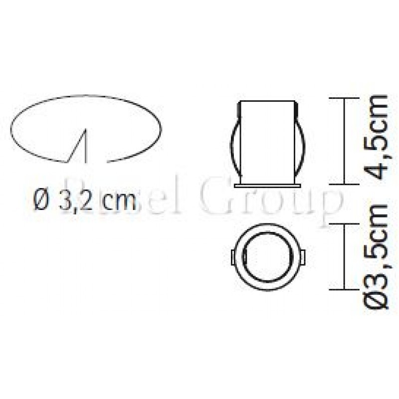 Встраиваемый светильник Fabbian Cricket D60 F23 60