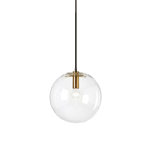 Подвесной светильник Delight Collection Ball 20 gold/clear