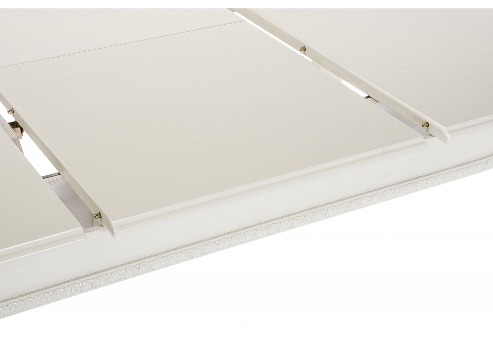 Стол деревянный Woodville Aviano 160(205)х100х76 молочный 438341