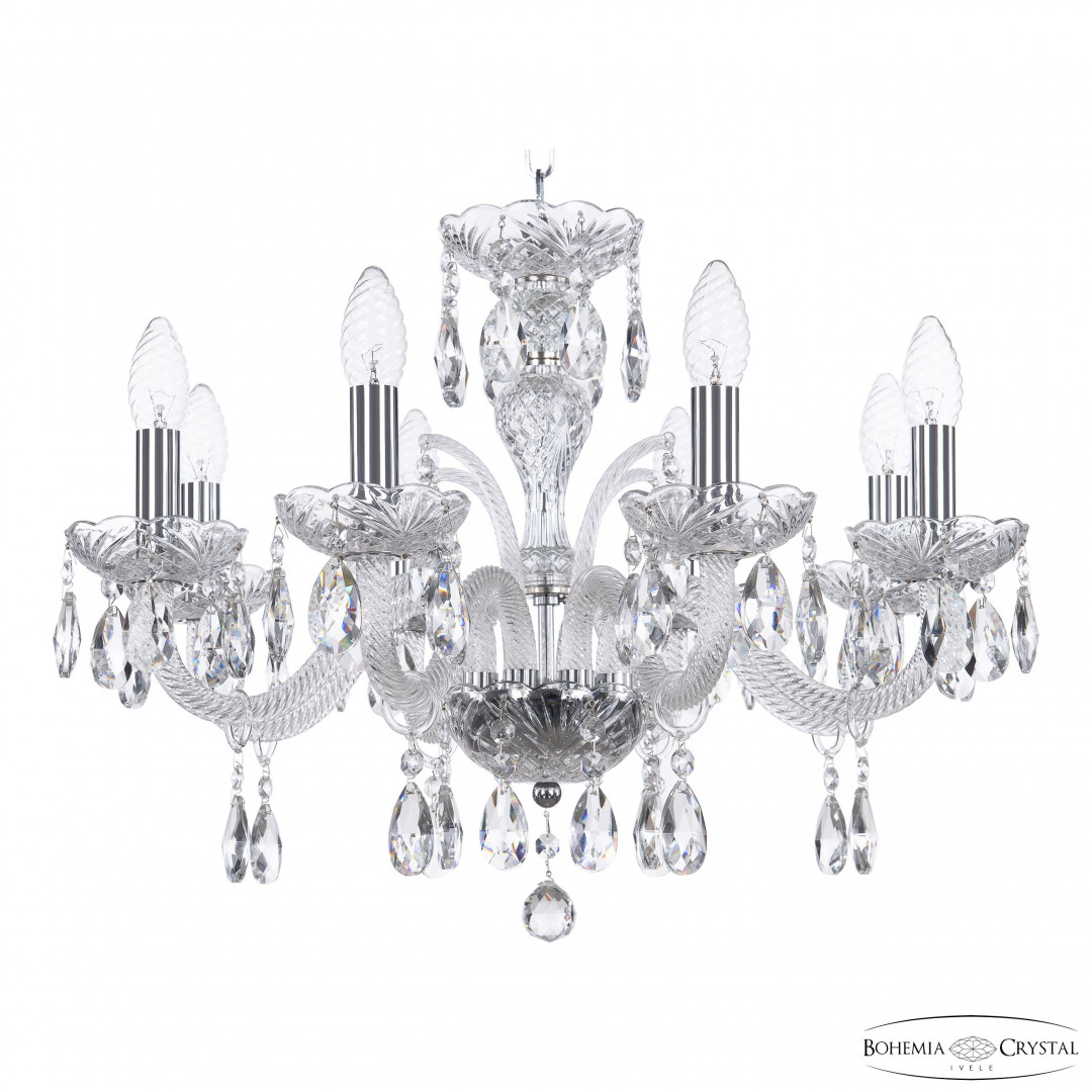 Люстра хрустальная 118/8/195 Ni Bohemia Ivele Crystal