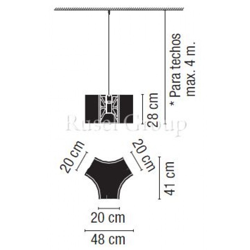 Подвесной светильник Vibia Ameba 2220
