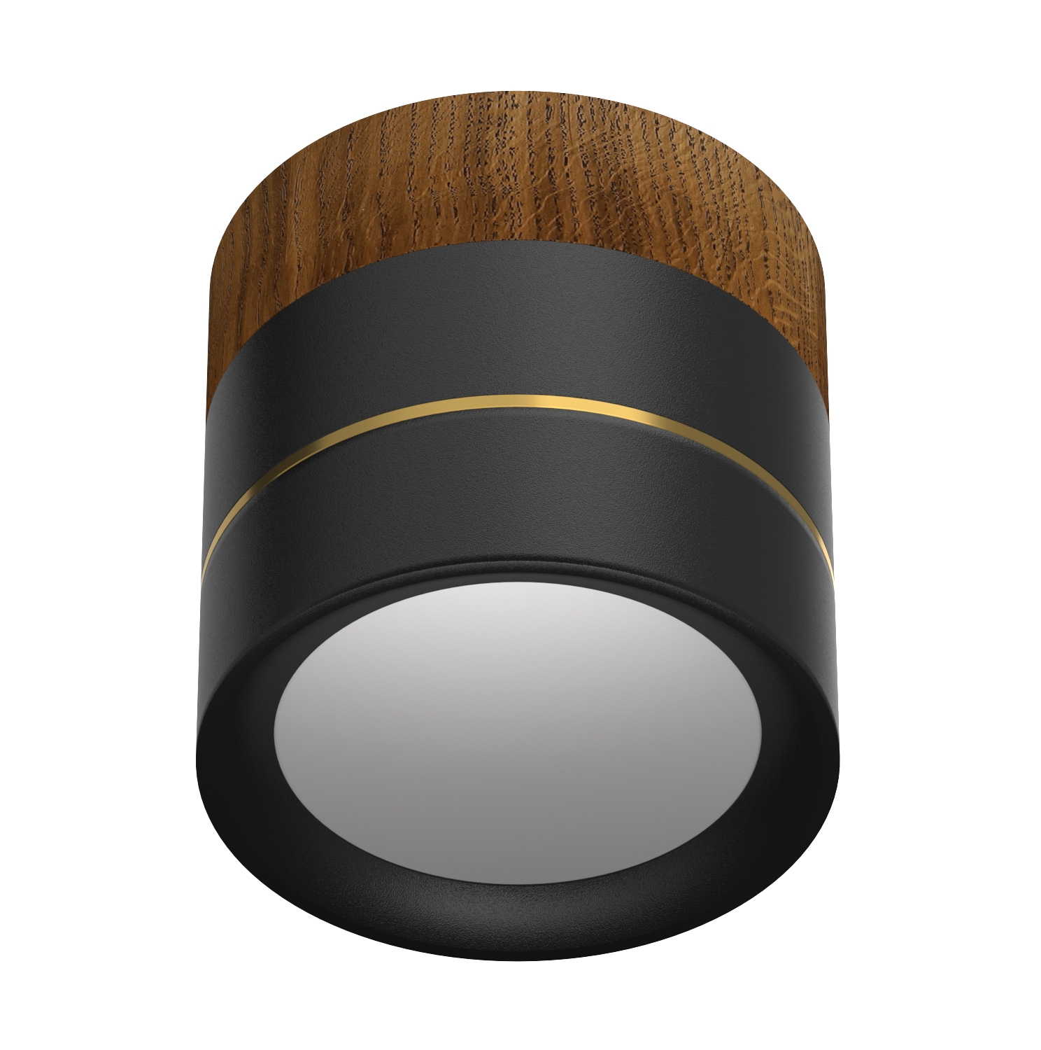 Накладной светодиодный светильник Ledron BARREL MINI Wooden Black