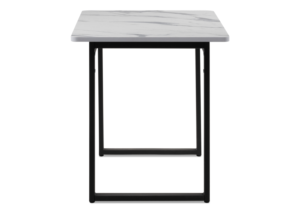 Стол деревянный Woodville Кэрин белый / черный 464909