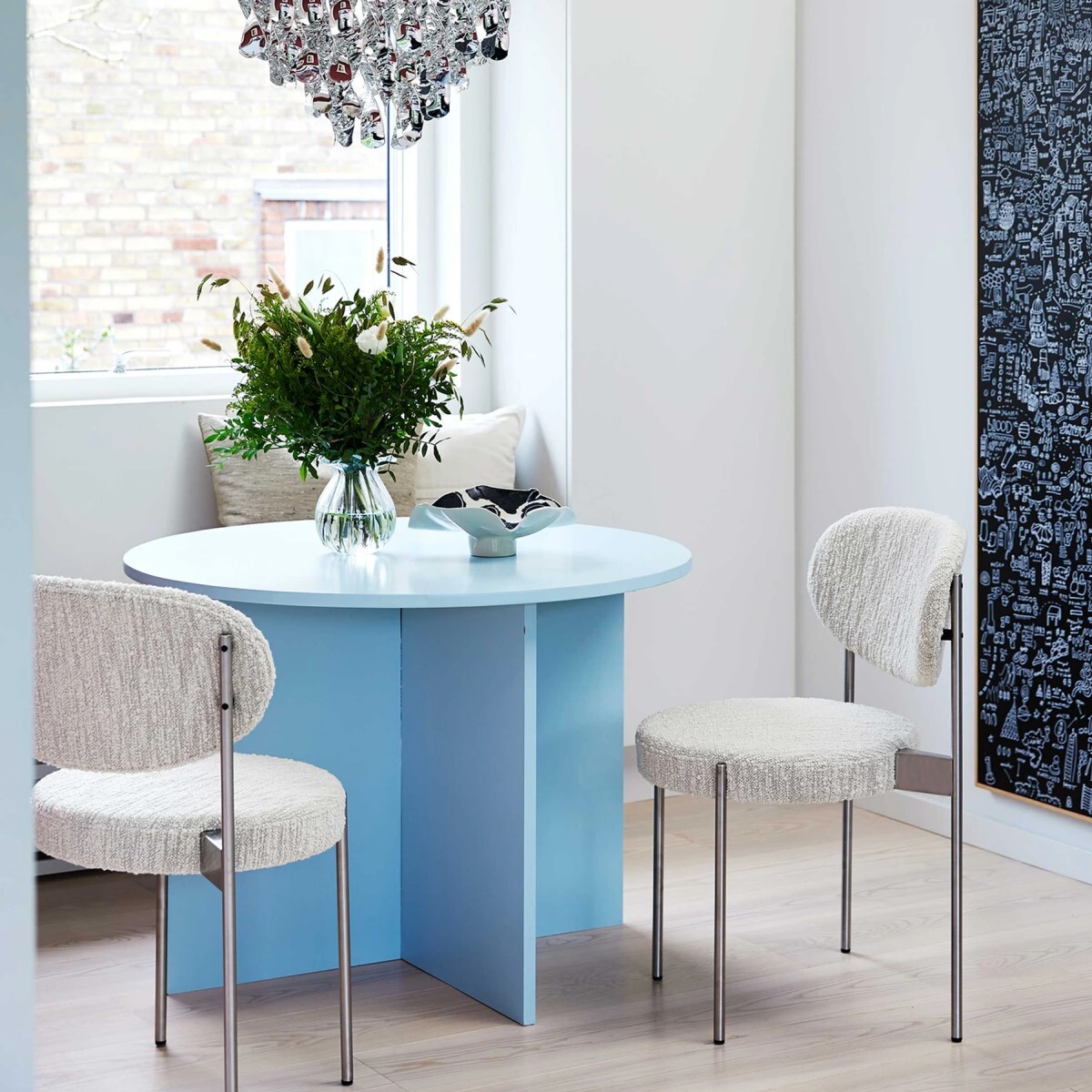 Обеденный стул Verpan 430 BRUSHED STEEL