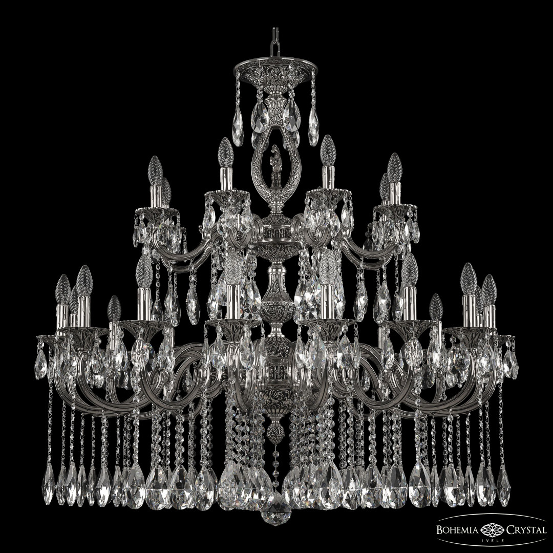 Люстра бронзовая с хрусталём 72401/16+8/360/2d A NB FH1M