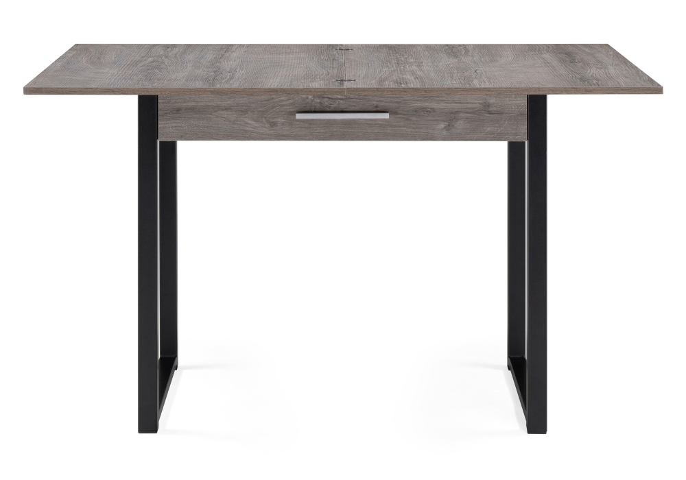 Стол деревянный Woodville Ибби 90(128)х64х77 рошелье / черный матовый 528556