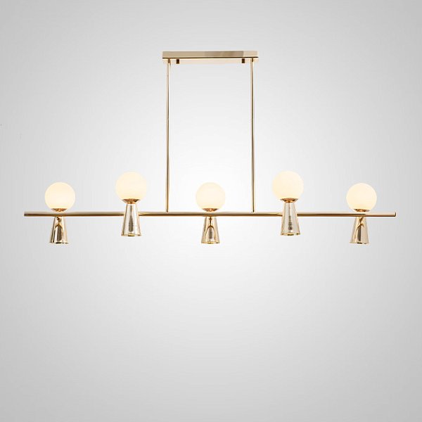 Потолочный светильник ABELINA LONG L10 Gold White by ImperiumLoft