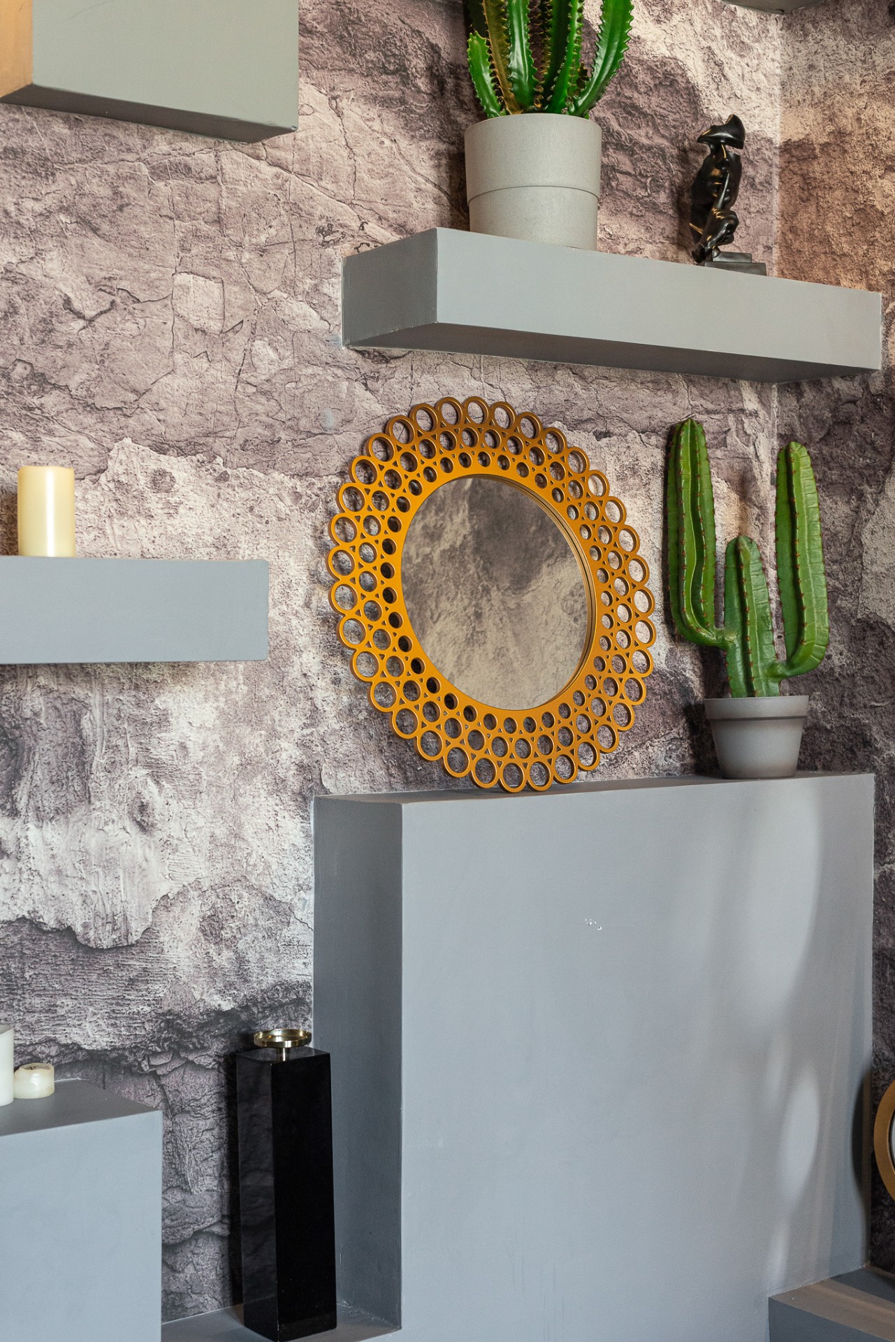 Зеркало BountyHome Backbone Gold mv422-gold