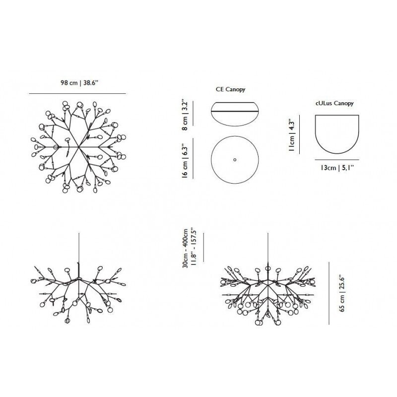 Подвесной светильник Moooi Heracleum II nickel 10 MTR CABLE