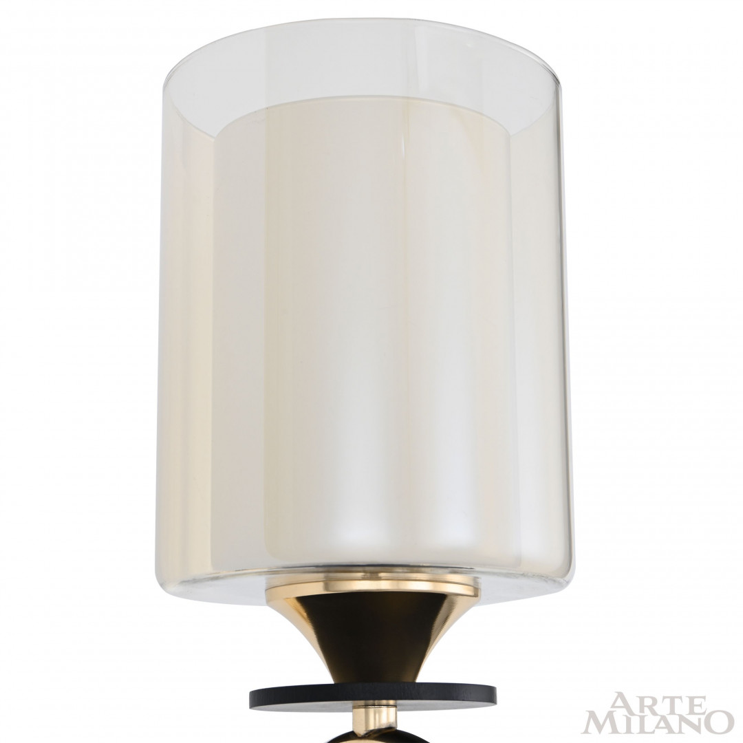 Бра с плафоном 302237/1W Bk/Gd Arte Milano