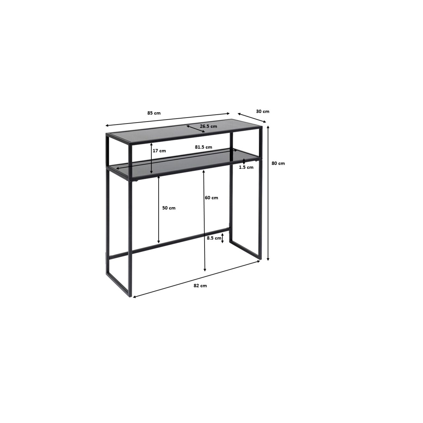 Консоль Loft Greige 80x85cm KARE 70662