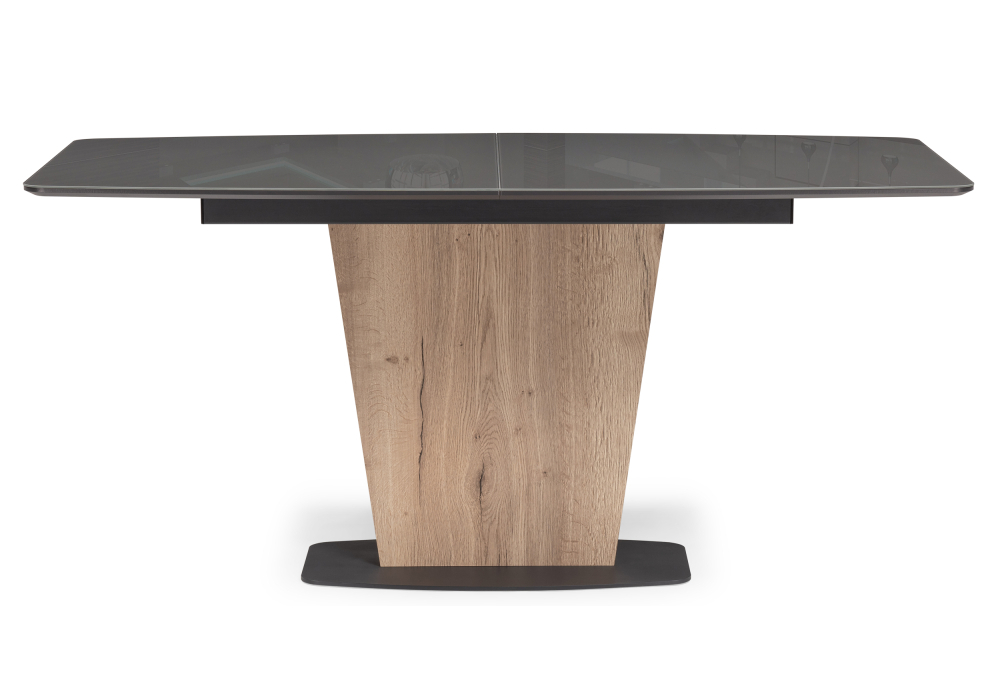 Стол Woodville Теон 160(200)х90х76 графит / дуб галифакс 532378