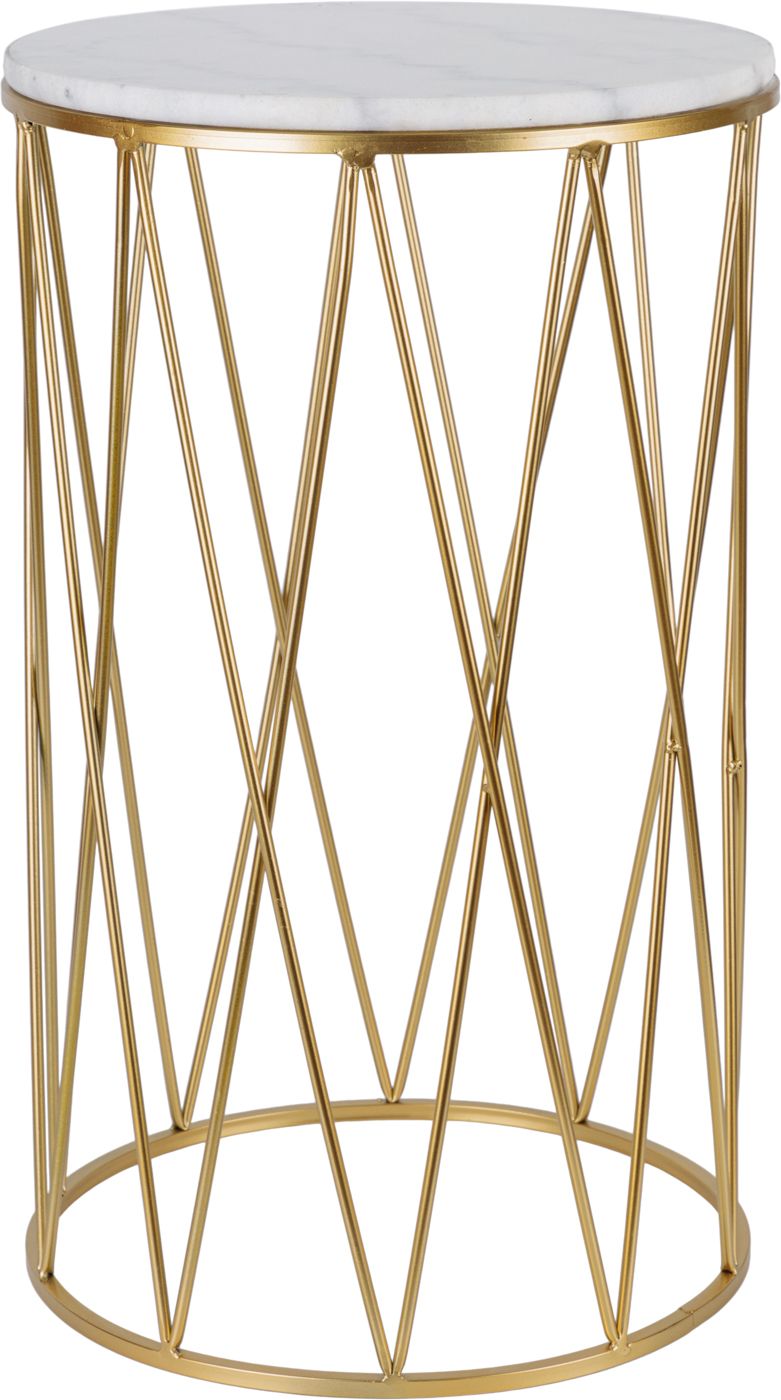 Столик интерьерный с белым мрамором Glasar 54-152