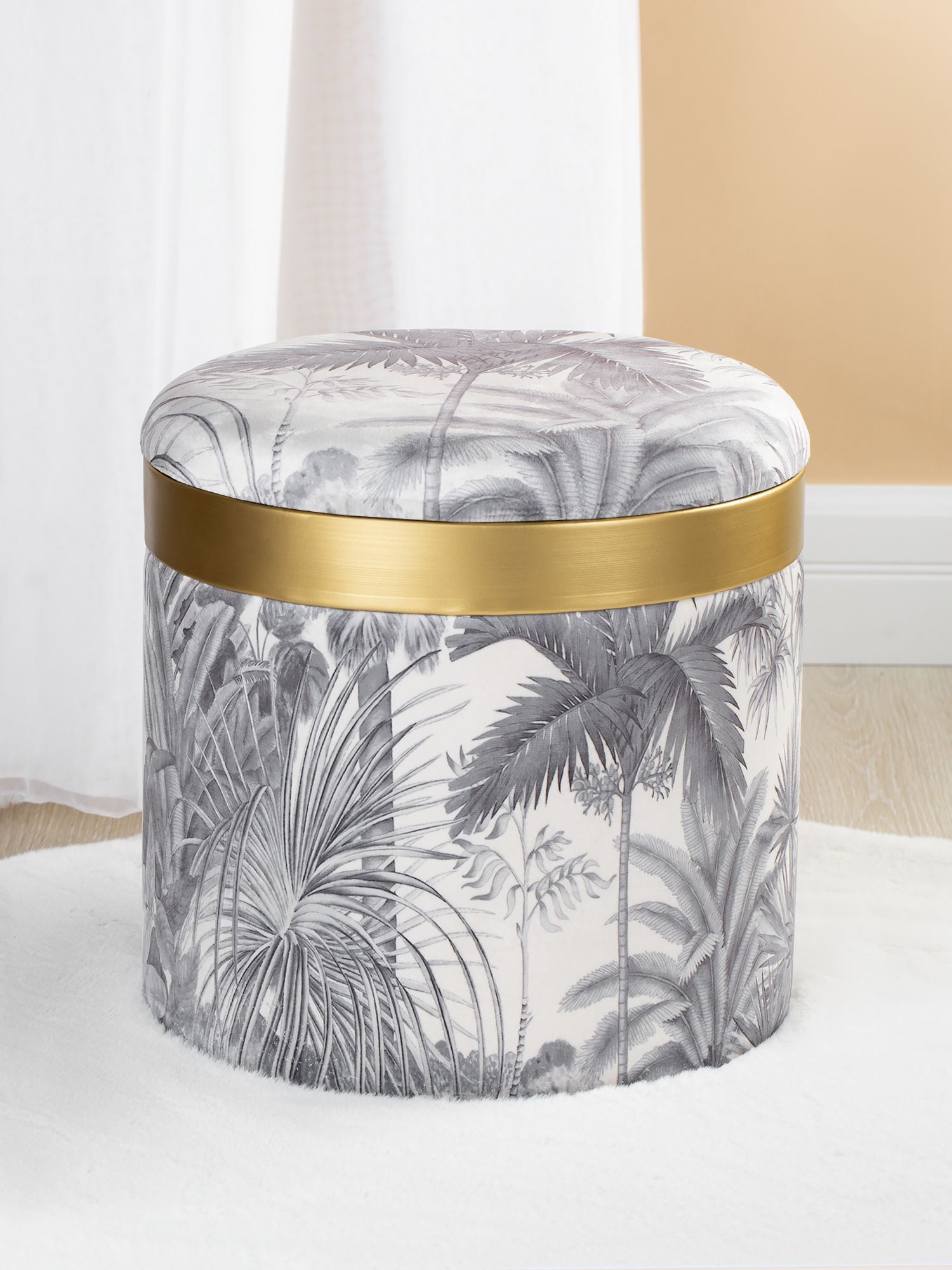 Пуф с крышкой Glasar 49-240C