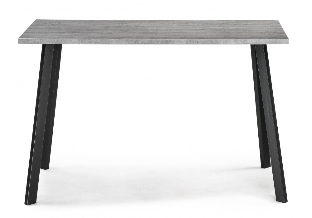 Стол деревянный Woodville Тринити Лофт 120х60х75 25 мм бетон / матовый черный 489616
