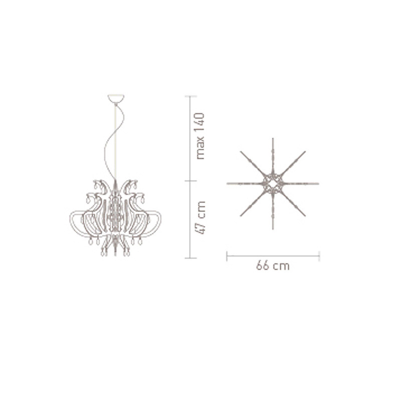 Люстра Slamp Lillibet Silver