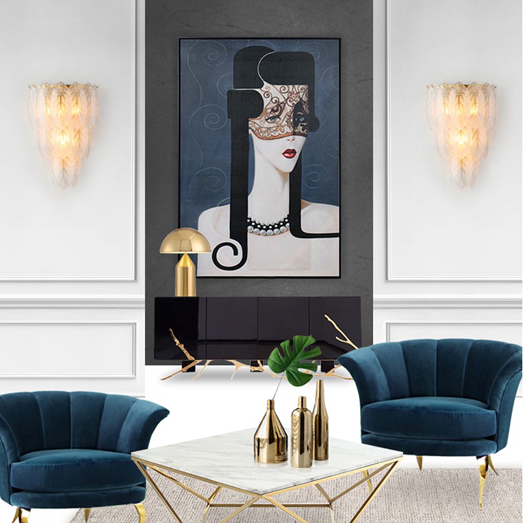 Настенный светильник PLUMAGE WALL 2R by ImperiumLoft