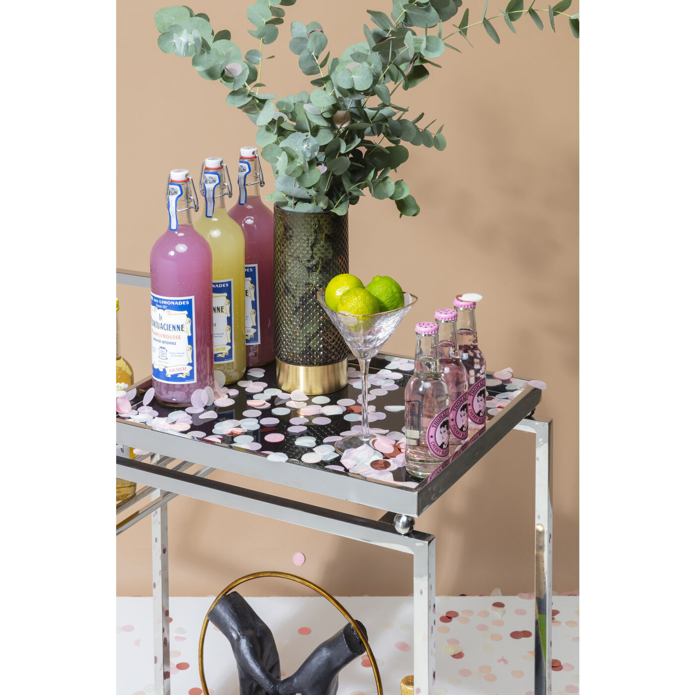 Столик-тележка KARE Barfly 81388