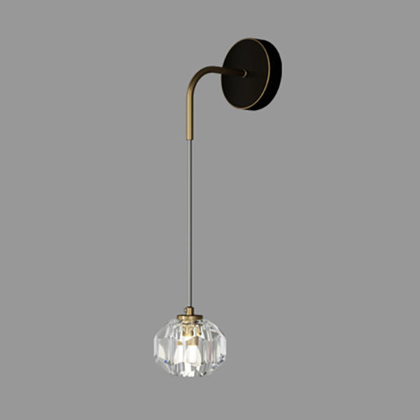 Настенный светильник BIANCA WALL Black by ImperiumLoft