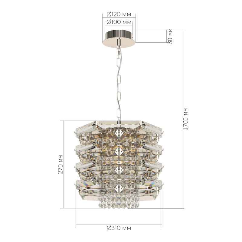 Подвесная люстра ST-Luce SL6137.103.04