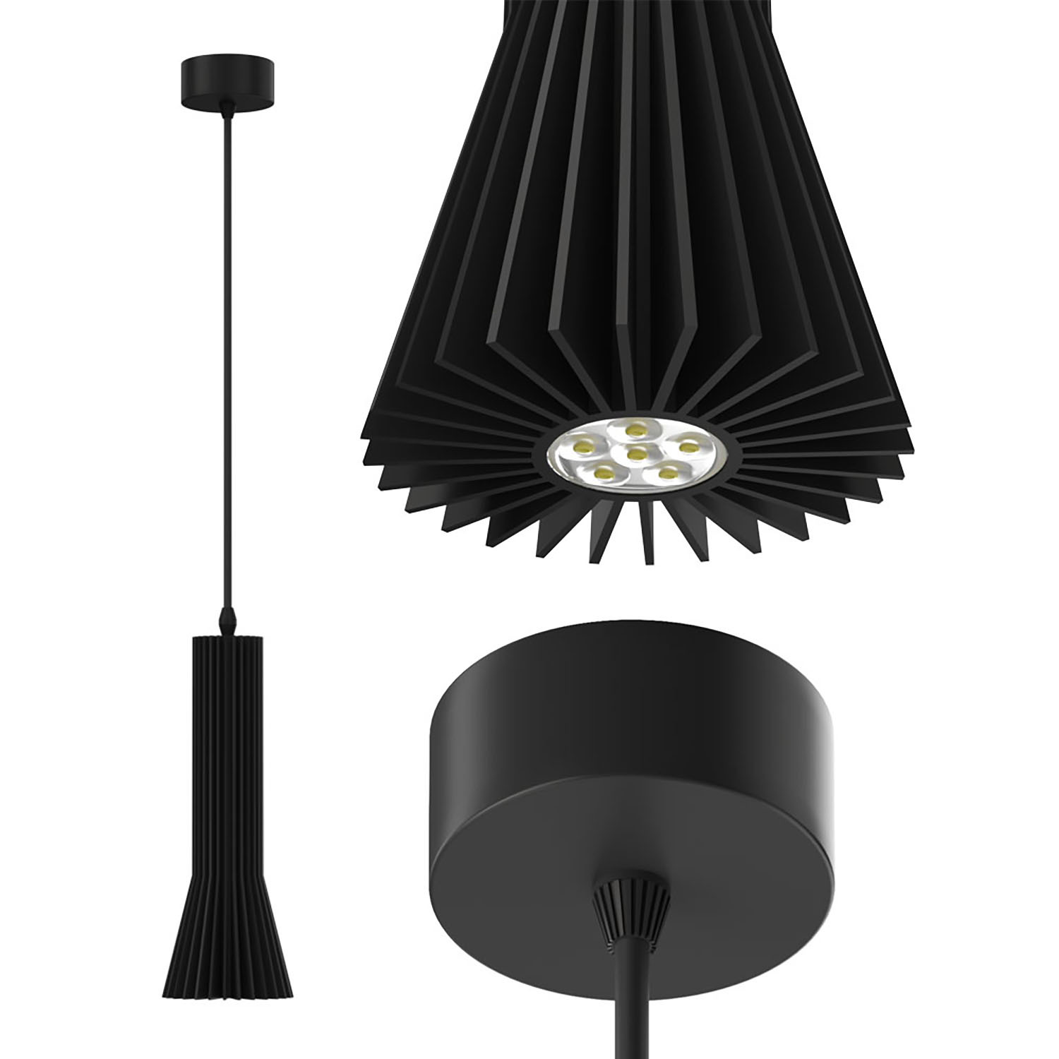 Подвесной светодиодный светильник Ledron LPL152 Black