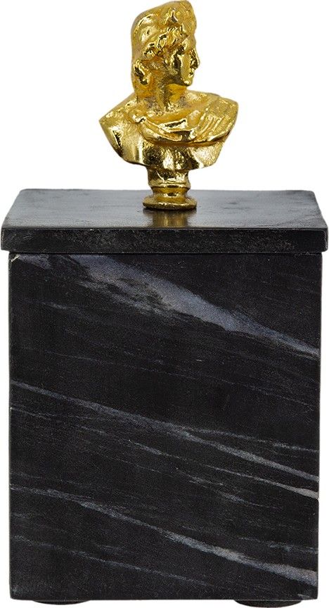 Шкатулка из черного мрамора Glasar 78028-DS