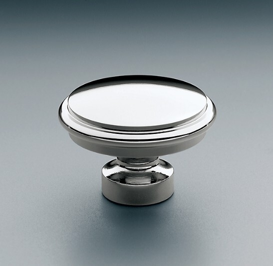 Ручка-кнопка Restoration Hardware Lugarno d.2.5 Polished Chrome