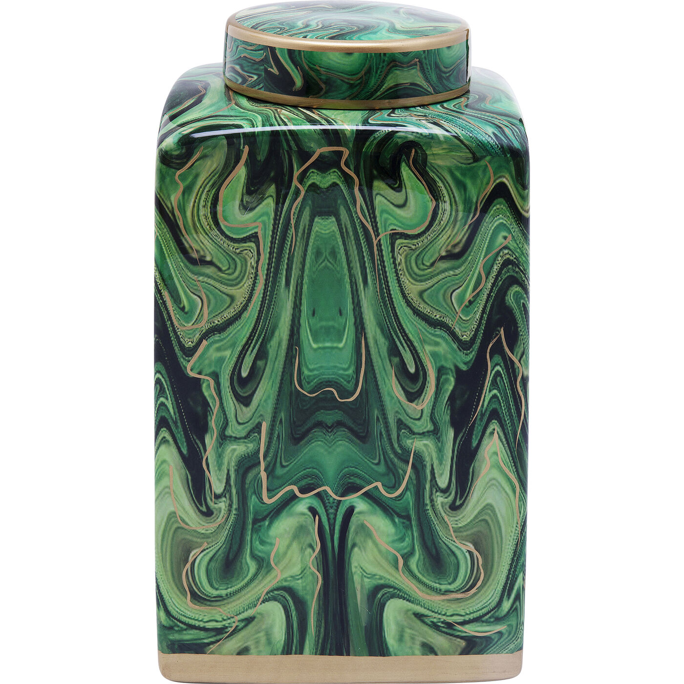 Банка декоративная Malachite 42см KARE 61759