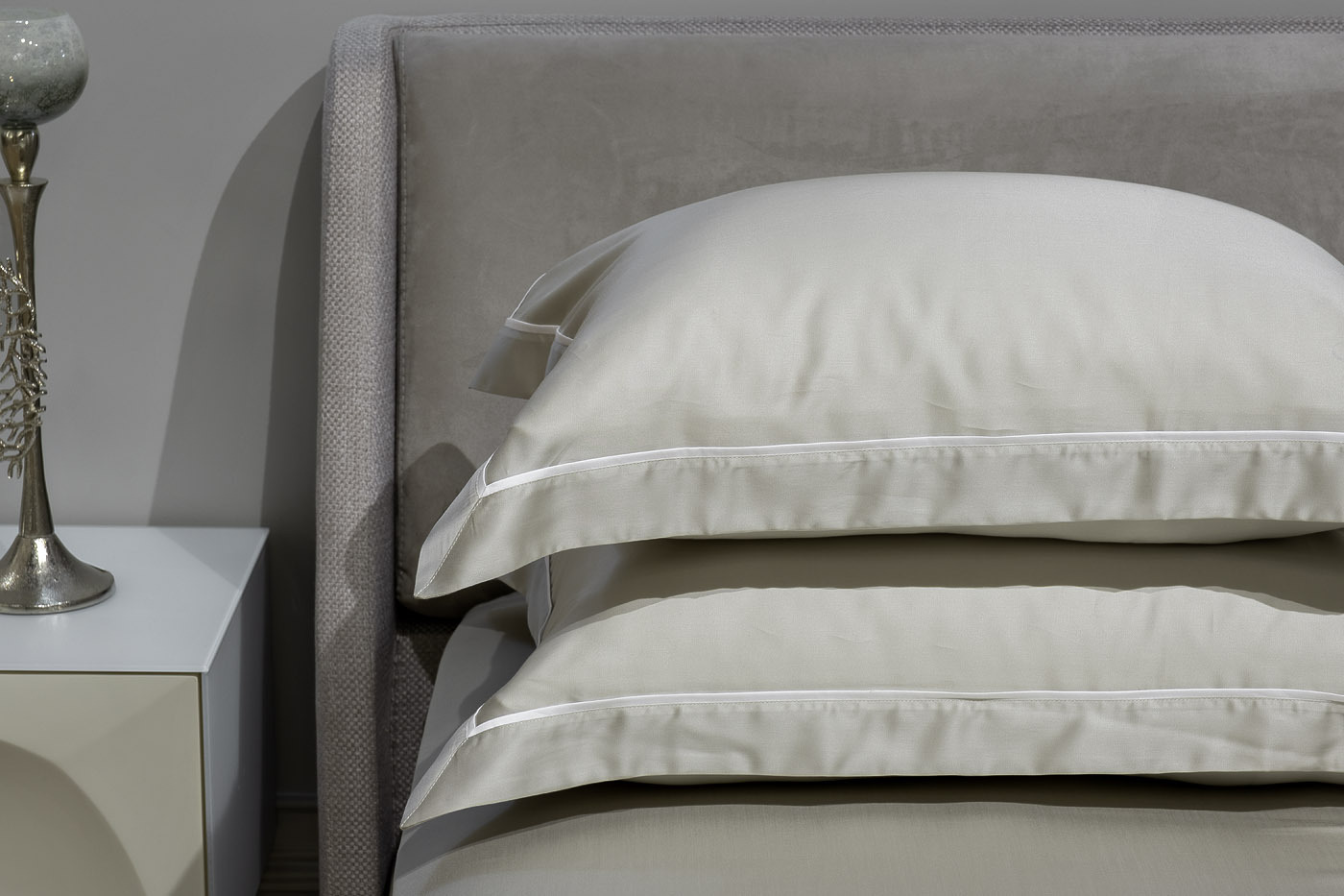 Комплект из 2х наволочек "Сопрано" 50х70см оливковый Garda Decor 107TD-D27DG-NAV SOPR OLIV