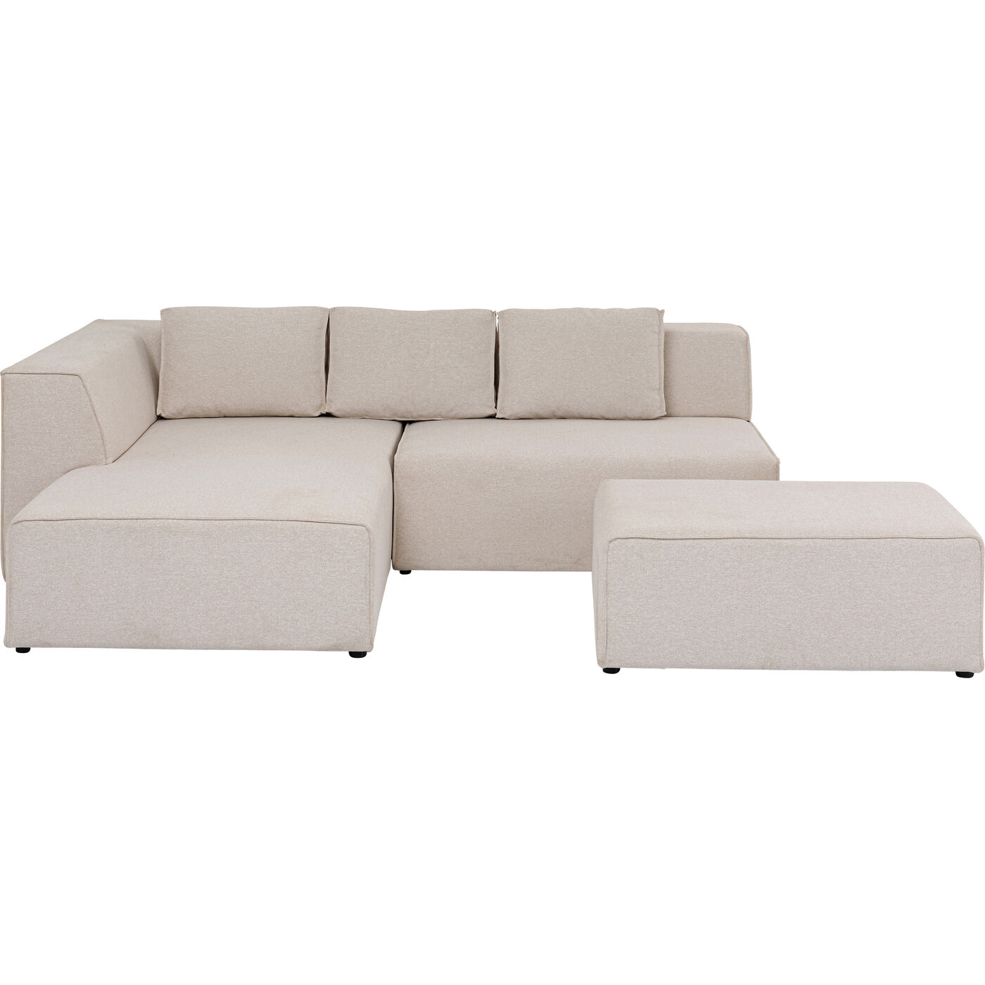 Диван угловой левосторонний Infinity Ottomane Creme Left KARE 85493