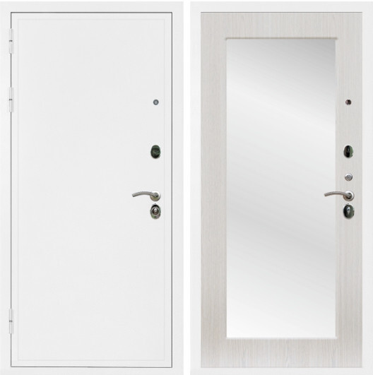 Дверь входная Graf Престиж Белая шагрень / МДФ 10 мм ФЛЗ пастораль Дуб беленый