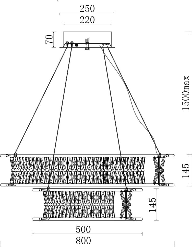 Люстра подвесная Fluorite FL1181-20P