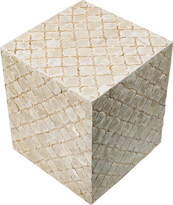 Столик акцентный из раковин устриц Glasar 46961