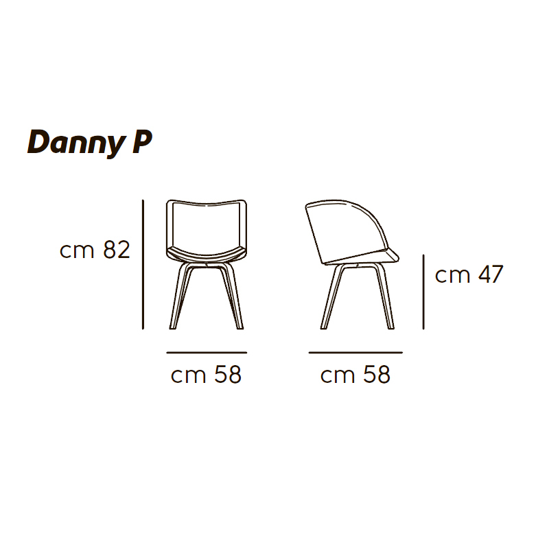 Стул Midj Danny P L TS S1080PY